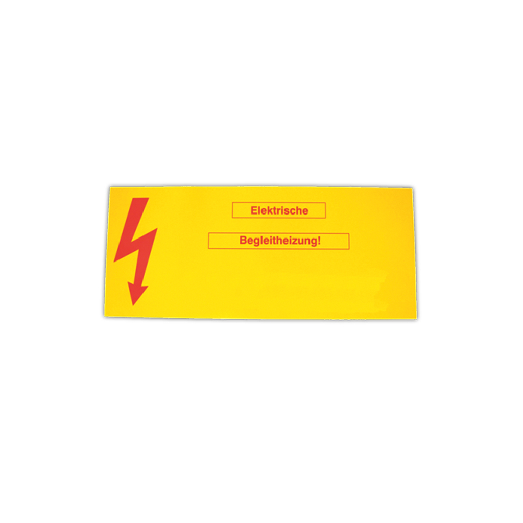 ELITEC EL-WS01D - Warnschild "Elektrische Begleitheizung" 20