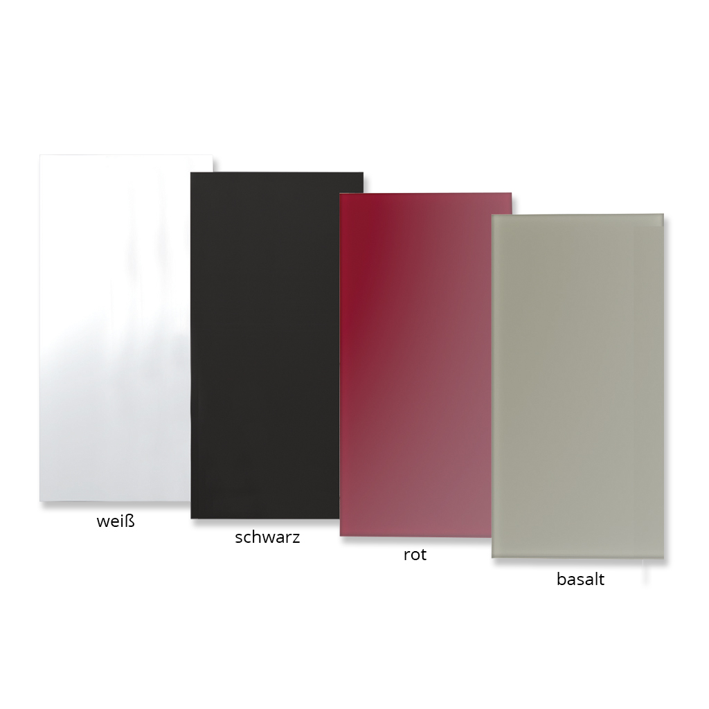 ELITEC IR-GLAS GS 300 SW - Glasheizpaneel 300 Watt ohne Rahm