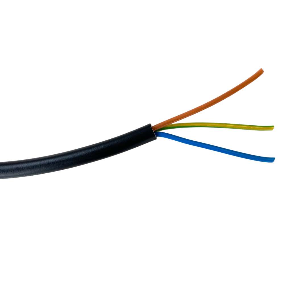 ELITEC KE-3-1,5 - Anschlussleitung 3x1,5 mm² rund schwarz