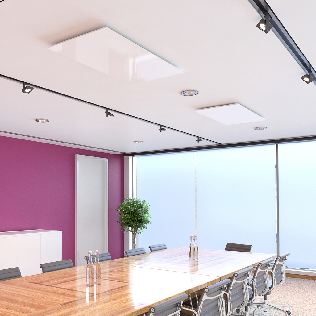 ELITEC IR-GLAS GS 500 SW - Glasheizpaneel 500 Watt ohne Rahm